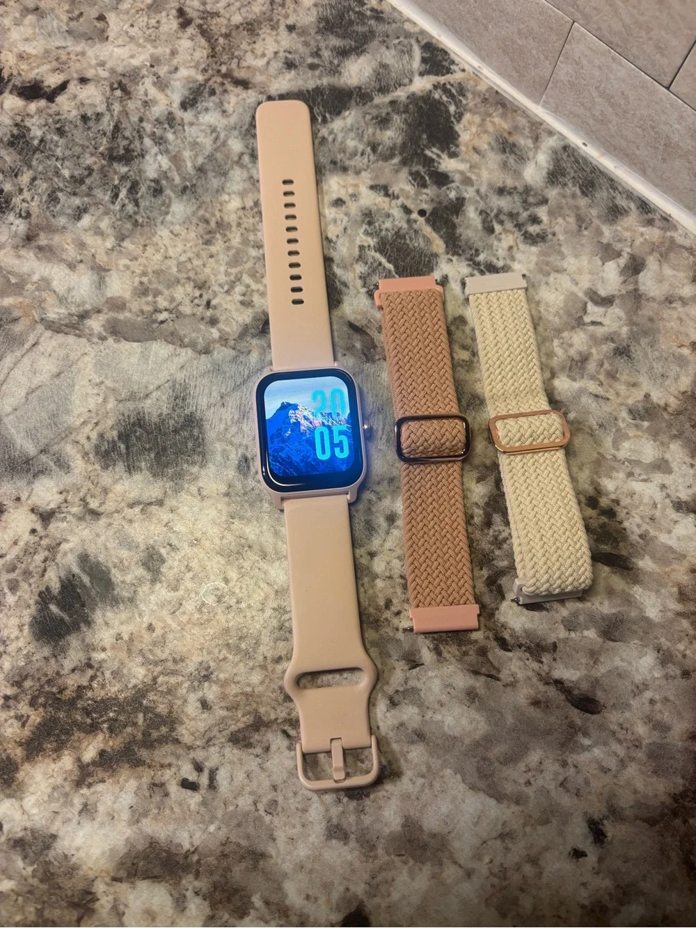 Pink Smart Watch with HD Touch Screen